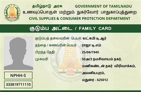 nphh ration card to phh